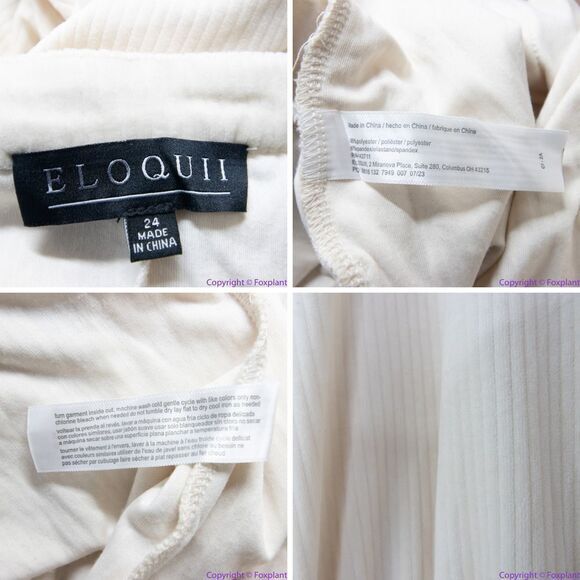 NEW Eloquii Corduroy Jumpsuit super soft, color cream, 24 - Picture 12 of 16